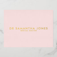 Minimalist Modern Doctor Professional Pink