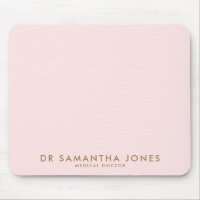 Minimalist Modern Doctor Professional Pink
