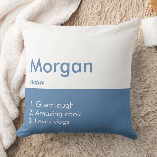  Minimalist Modern Editable Inscription Custom  Cushion (Blanket)