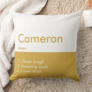  Minimalist Modern Editable Inscription Custom  Cushion