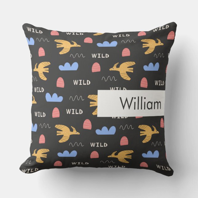  Minimalist Modern Editable Inscription Custom  Cushion (Front)