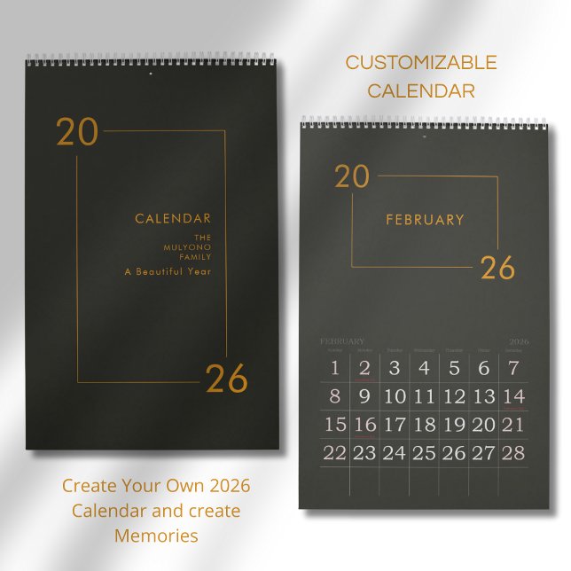 Minimalist Modern Elegant 2026 Calendar (Creator Uploaded)