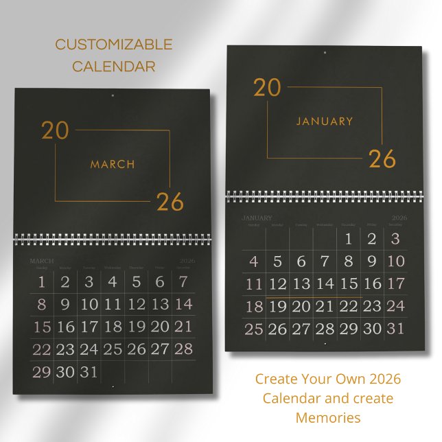 Minimalist Modern Elegant 2026 Calendar (Creator Uploaded)