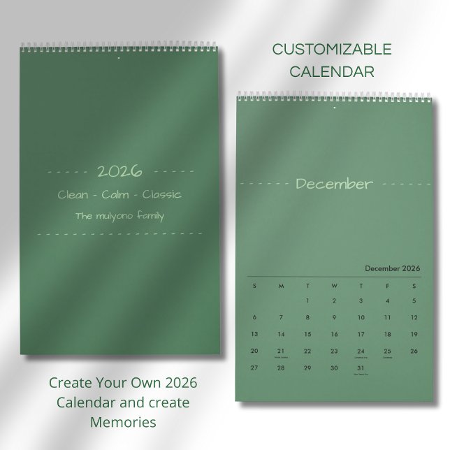 Minimalist Modern Elegant 2026 Calendar (Creator Uploaded)