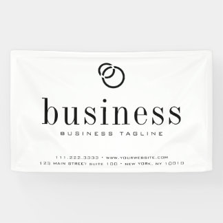 Minimalist Modern Elegant Business Name Logo Banner