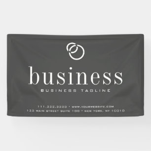 Minimalist Modern Elegant Business Name Logo Banner