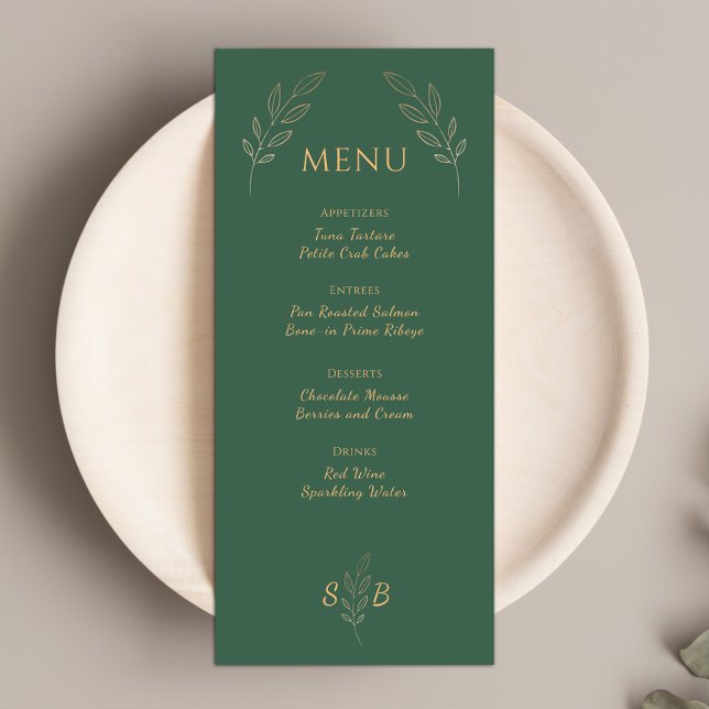 Minimalist Modern Elegant Classic Wedding Menu (Creator Uploaded)