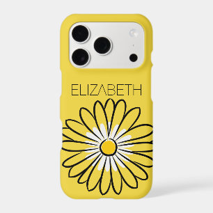 Minimalist Modern Elegant Daisy flower and text