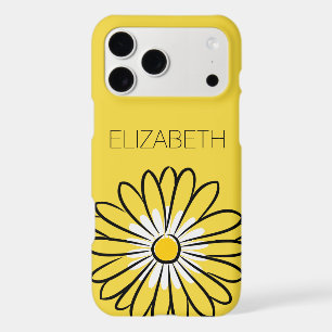 Minimalist Modern Elegant Daisy flower and text