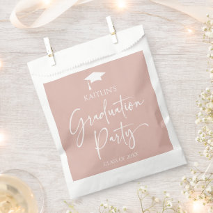 Minimalist Modern Elegant Graduation Party Favour Bags