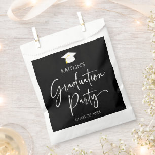 Minimalist Modern Elegant Graduation Party Favour Bags