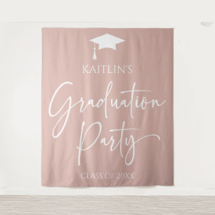 Minimalist Modern Elegant Graduation Party Tapestry