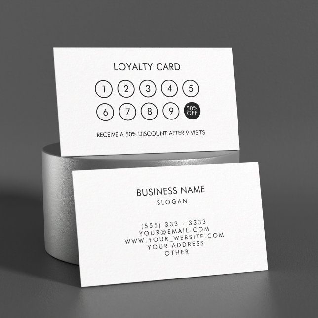Minimalist Modern Elegant Loyalty Discount (Minimalist Modern Elegant Loyalty Discount Card)