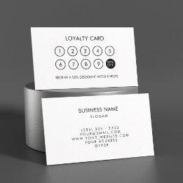 Minimalist Modern Elegant Loyalty Discount Card