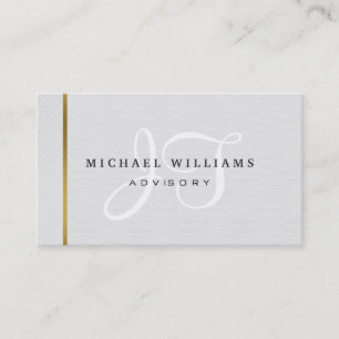 MINIMALIST MODERN ELEGANT METAL PROFESSIONAL BUSINESS CARD