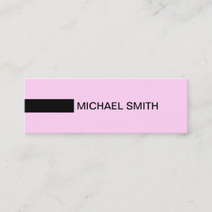 Minimalist Modern Elegant Shampoo & Black Mini Business Card