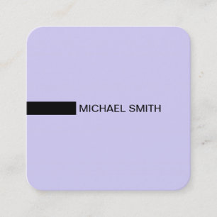 Minimalist Modern Elegant Soap & Black Square Business Card