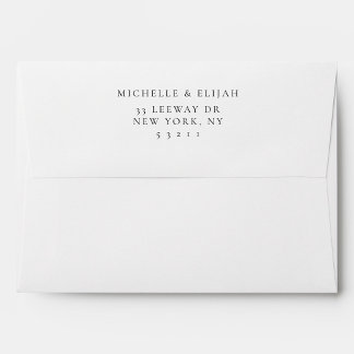 Minimalist Modern Elegant Wedding Envelope