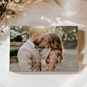 Minimalist Modern Elegant Wedding Guest Book