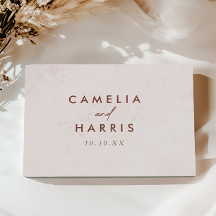 Minimalist Modern Elegant Wedding Guest Book