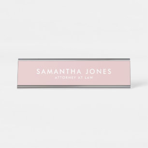 Minimalist Modern Executive Professional Lawyer Desk Name Plate