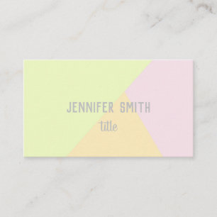 minimalist modern geometric custom business card