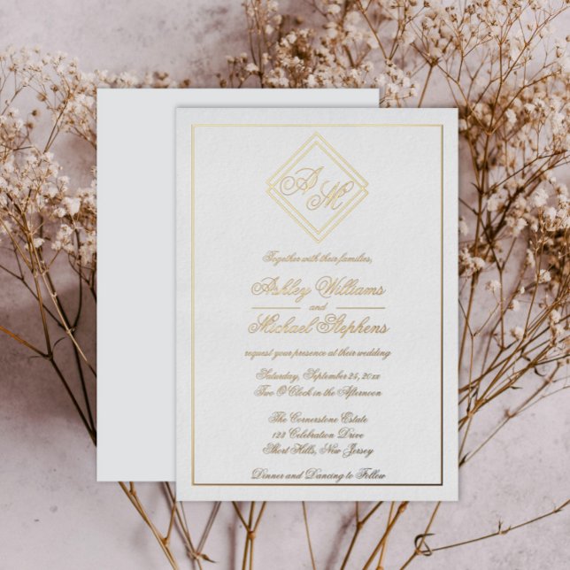 Minimalist Modern Geometric Monogram Wedding  (Creator Uploaded)