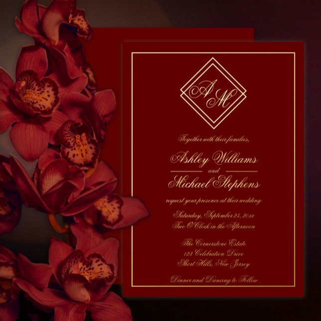 Minimalist Modern Geometric Monogram Wedding (Creator Uploaded)