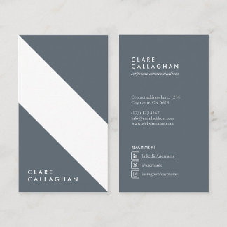 minimalist modern geometric pattern business card