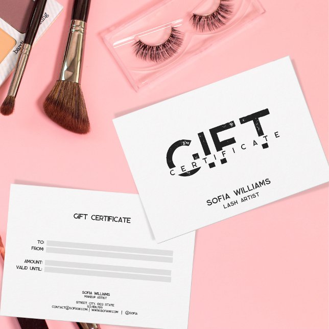 Minimalist Modern Gift Card Certificate (Creator Uploaded)