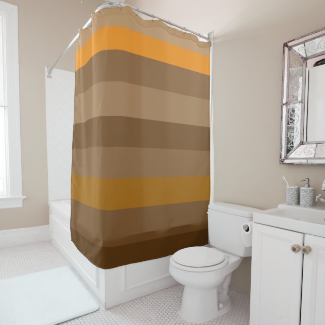 Minimalist Modern Gometric art Shower Curtain (In Situ)