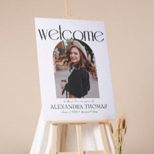 Minimalist & Modern Graduation Party Welcome Poster