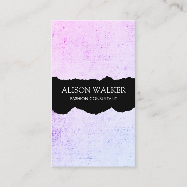 Minimalist Modern Grunge Business Card (Front)