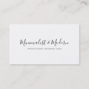 Minimalist Modern Handwriting Professional Business Card