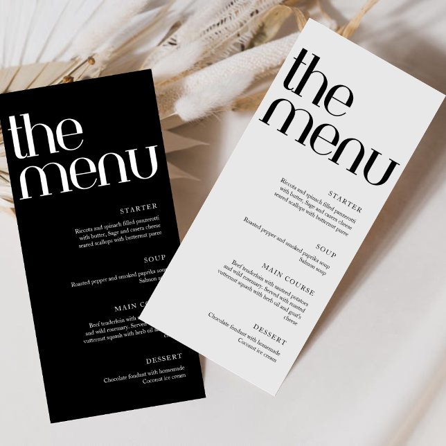 Minimalist Modern Handwriting Wedding Dinner  Menu (Creator Uploaded)