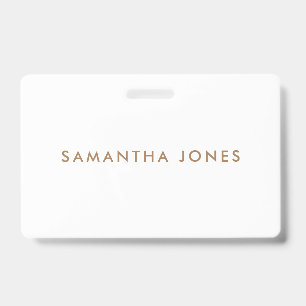 Minimalist Modern ID Badge