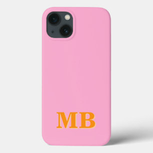 Minimalist Modern Initial Monogram iPhone 13 Case