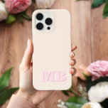 Minimalist Modern Initial Monogram iPhone 13 Case<br><div class="desc">Navy Blue Minimalist Modern Initial Monogram Phone Case. Create your own personalised iPhone Case with custom initial name.</div>