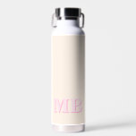 Minimalist Modern Initial Monogram Water Bottle<br><div class="desc">Navy Blue Minimalist Modern Initial Monogram Water Bottle. Create your own personalised water bottle with custom initial name.</div>