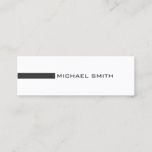 Minimalist Modern Jet Professional Mini Business Card