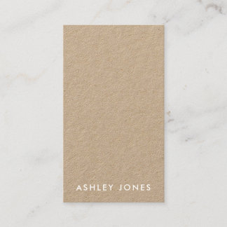 Minimalist Modern Kraft Business Card