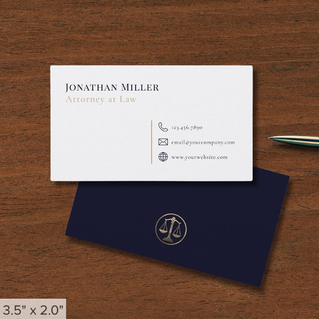 Minimalist Modern Lawyer Business Card (Creator Uploaded)