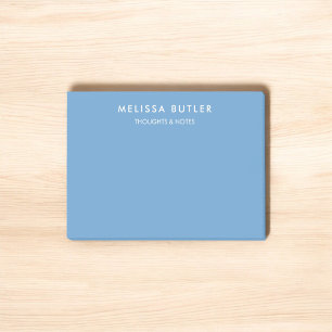 Minimalist Modern Light Blue Post-it Notes