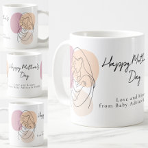 Minimalist Modern Line Art Mum & Baby Mother’s Day
