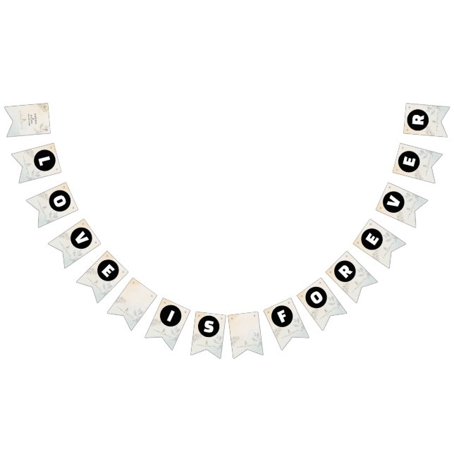 Minimalist Modern Line art Wedding Bunting (All)
