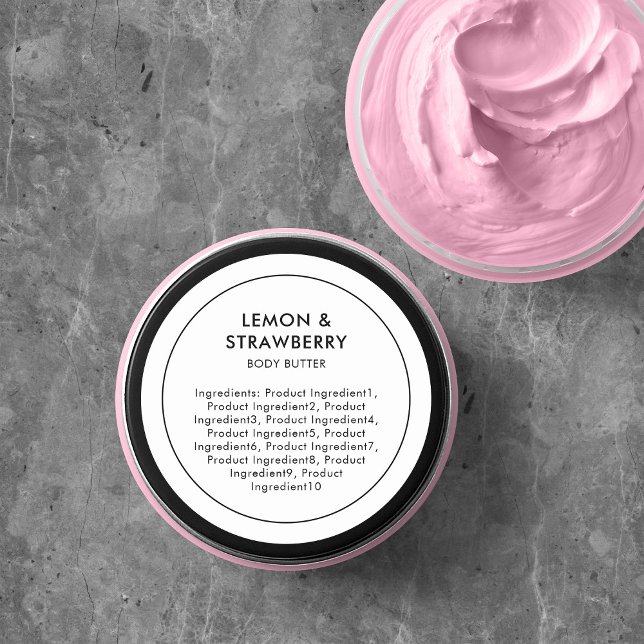 Minimalist Modern List of Ingredients Label (Creator Uploaded)