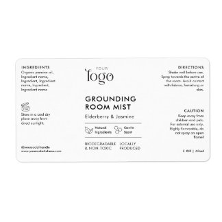 Minimalist Modern Logo Room Spray Bottle Product