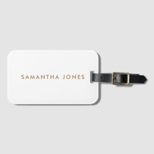 Minimalist Modern Luggage Tag