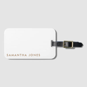 Minimalist Modern Luggage Tag