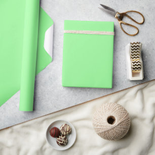 Minimalist Modern Mint Green Wrapping Paper